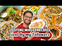 TESTING & RATING MY SUBSCRIBERS’ WEIRD MAGGI RECIPES 😱 I AM SHOCKED