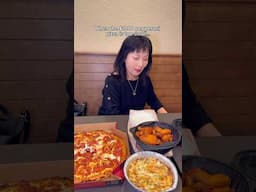 When the $1000 pepperoni pizza is too small… #food #pizza #wings