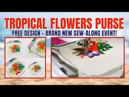 This Simple Trick Makes Your Purses Look Store-Bought | Tropical Flowers Purse Tutorial