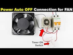 How to Connect a Time Delay Timer with a Fan | Pin Type Timer Wiring @TheElectricalGuy