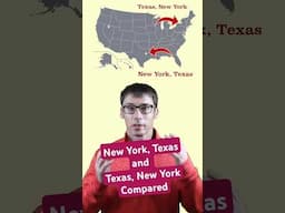 Texas, New York and New York, Texas Compared