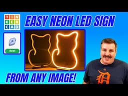 Any Image to NEON LED Sign Tinkercad Sketch Tool Wizardry & More!