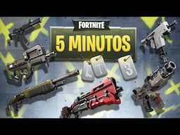 5 Minutos con TODAS las Armas - SMG / SHOTGUNS  - Fortnite