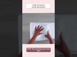 FOLDING Bath Sheet Like a PRO in 30 Seconds