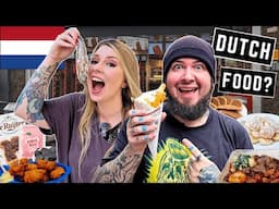 Dutch STREET FOOD TOUR in the Netherlands 🇳🇱 - BEST FOOD in Amsterdam you MUST TRY!