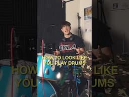 How to look like you actually play drums #drums #drummer #drumming #drumtechnique #drumtutorial