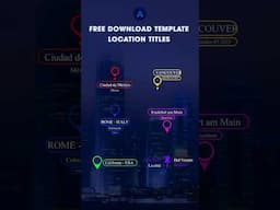 Location titles - Free download template after effects #aftereffects #locationtitles #motiongraphic