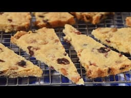 Cranberry White Chocolate Shortbread Recipe Demonstration - Joyofbaking.com