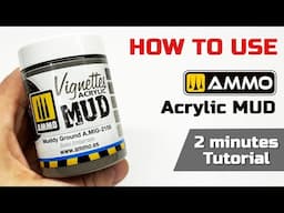 How to use AMMO MIG Acrylic MUD | Terrain for DIORAMA