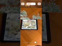 Interesting AR app, test for landscape design rendering. Slider AI. #arphoto #gardendesign #arstudio