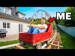 I Built a Rollercoaster in My Backyard!