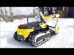 230lb Robot Snow Blower Works HARD! | Night Runs, Deep Snow & RC LEGO Tribute! Yarbo 2025