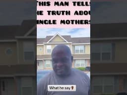 This Man tells the TRUTH about Single Mothers🤰🏽.. 😲 Thoughts? #shorts #explore