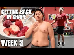 WEEK 3 EATING & WORKOUTS VLOG // Weight and Fat Loss Update