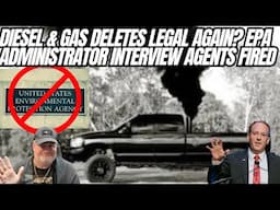 EPA Administrator Lee Zeldin Does Interview 1000 Agents Fired We Won’t Enforce Emissions Deletes?