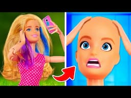 Barbie est devenue chauve ! 😮🪮 Jeux avec jouets pour les filles dans le blog de Barbie