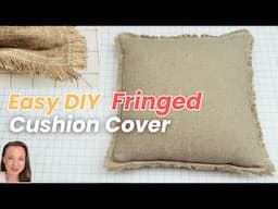 How to make a Cushion Cover with Fringe | Easy DIY