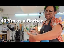 💈40 Years Experience Means Something to this Female Barber. (ASMR go sleep) Pattaya, Thailand 🇹🇭