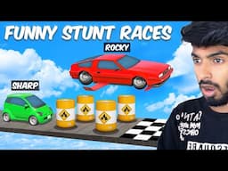 Funny GTA 5 COOP Stunt Race With Friends 😃 - Black FOX