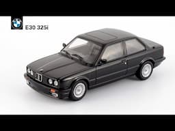 BMW E30 325i 1989 Schwarz • Minichamps Sondermodell • Масштабные модели автомобилей 1980-х 1:43