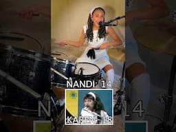 Karen Carpenter vs Nandi Bushell - Drum Solo #drumsolo