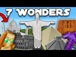 I Built the 7 Wonders of the World in Minecraft Hardcore