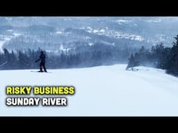 Skiing Risky Business at Sunday River in Maine in 2025