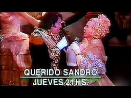 ESTELA RAVAL ♪ Promo Especial "QUERIDO SANDRO" / Canal 13  (1990) Exclusivo