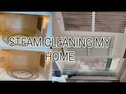 Steam Clean My Home With Me// Phueut Steam Cleaner/ Stephanie McQueen