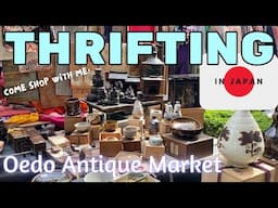 OEDO ANTIQUE MARKET✨KIMONO, FOLK Craft, WOODBLOCK Prints and more🎶Thrifting in JAPAN🇯🇵