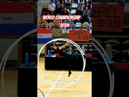 World Championships 2024 in #Gymwheel #finals Gabriël Lomans #gym  #sports #gymnastice