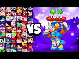 STAR HORSE BERRY vs ALL BRAWLERS! With 16 POWER-UPs! | Brawl Stars