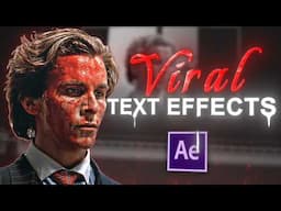 VIRAL Text Effects I After Effects Tutorial