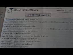 Std. 7 Geography Lesson 10 Human Settlements  Digest's Answers Maharashtra board