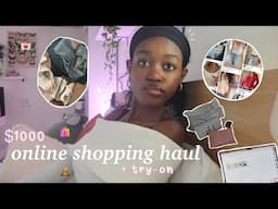 buying my DREAM WARDROBE online 🎀 shopping haul + try-on