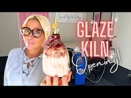 🤩 GLAZE KILN OPENING! Holiday Market Goodies & New Glaze Layering Combos Revealed!