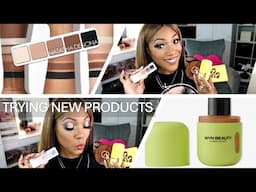 Are these products any good?  Trying HOT NEW Makeup | WYN Beauty | Natasha Denona | KOLORFUL KALMELE