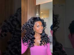 Curly half-style tutorial! You have to try this hairstyle 🩷 #haircare #naturalhair