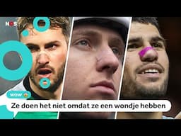 Waarom hebben zoveel sporters een pleister op hun neus?