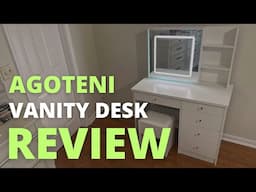 Want a Radiant Glow? AGOTENI Vanity Table Set is a Game Changer! | Review, Unboxing, & Assembly Tips