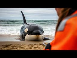 Watch Brave Beachgoers Race Against Time to Save Orcas!