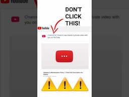 MAJOR WARNING FOR YOUTUBERS!