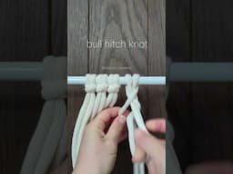 #bullhitchknot #macramebeginners #macrameknots #macrametutorial #macrame