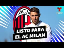 Santiago Giménez no se compara con Hugo Sánchez tras llegar al AC Milan | Telemundo Deportes