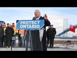 Premier Doug Ford uses Windsor’s Ambassador Bridge as backdrop for campaign launch