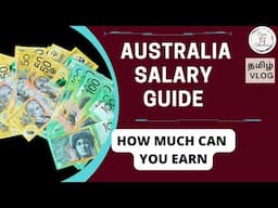 Australia Salary Guide| Australia Jobs in Tamil| Australia PR| Australia Tamil Vlog| Jobs Pay scale