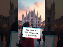 Top 10 MUST SEE attractions in Milan Italy #shorts #milan #italy