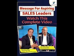 Manage for Aspiring sales leaders - watch this Complete Video