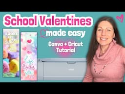 Create Sweet Valentine Bookmarks using Canva and Cricut - Full Step by Step Tutorial!