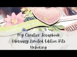 My Creative Scrapbook - February 2025 Limited Edition Kits - Unboxing